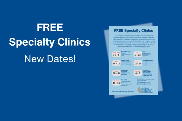 Free Specialty Clinics Available This Summer