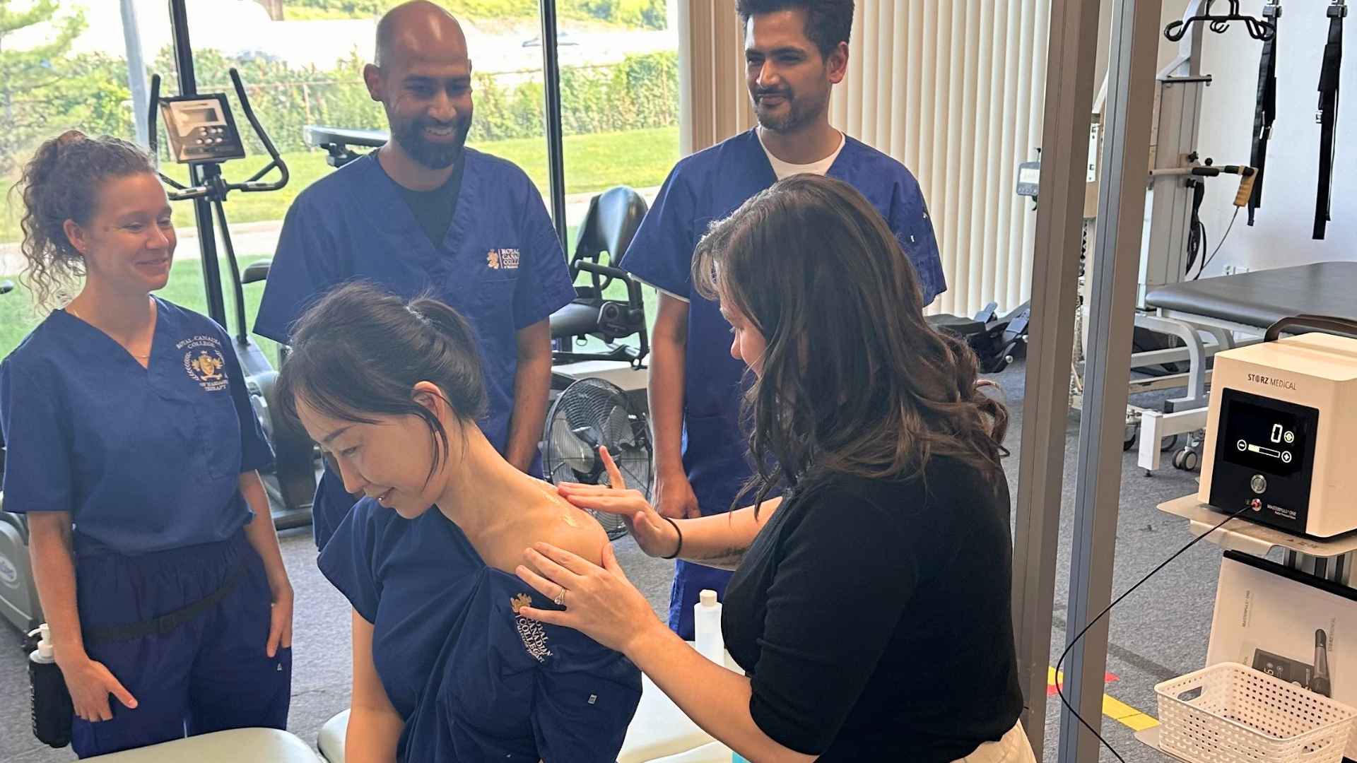 RCC students learn hands-on technique under the guidance of an RMT instructor